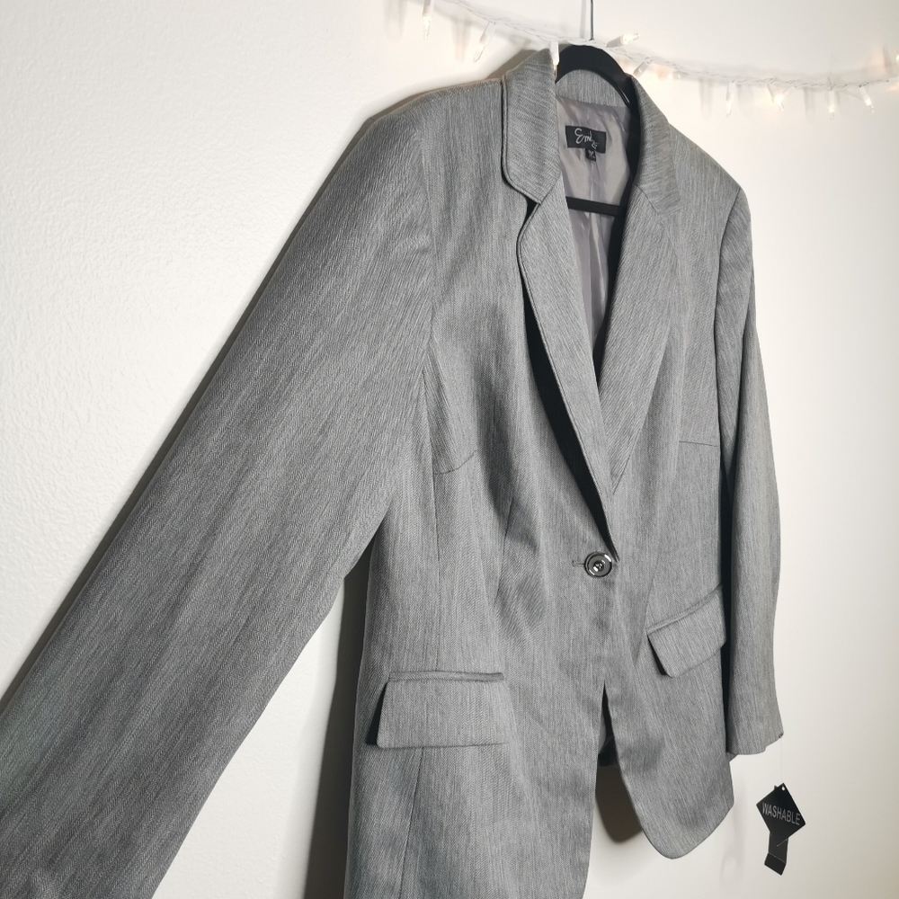 New With Tags (NWT) Emily Women’s 18W Style# 242D726 Washable Gray - Picture 3 of 15